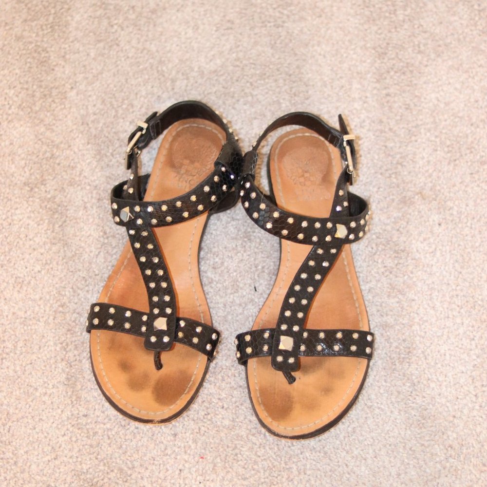 Vince Camuto Black Sandals Size 9